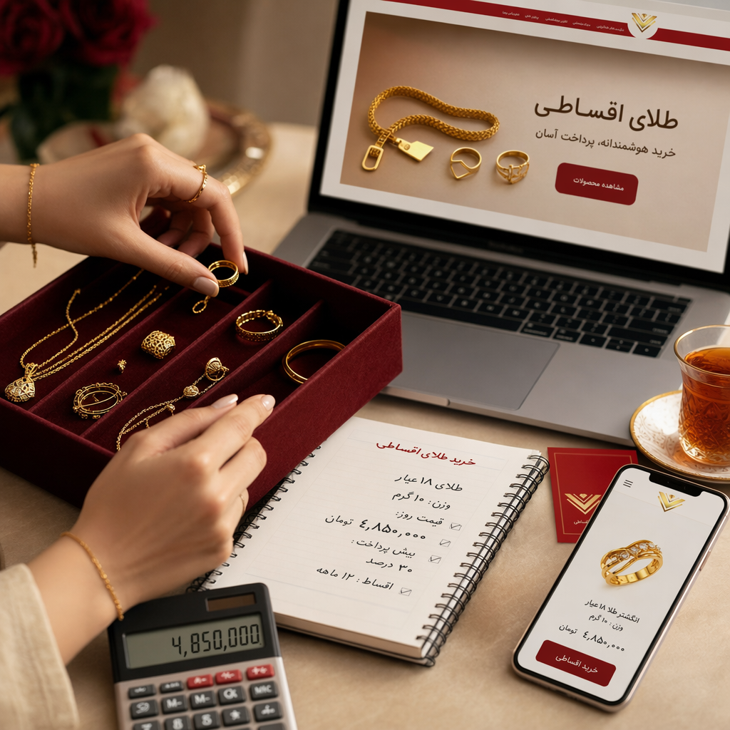 راهنمای جامع خرید طلای اقساطی؛ شرایط، نحوه محاسبه و روش‌های هوشمندانه - خرید طلای اقساطی